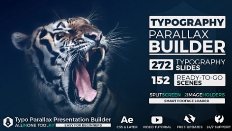Preview Big Typo Parallax Presentation Builder