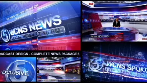 Preview Broadcast Design Complete News Package 5 6058779
