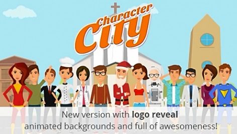 Preview Character City V2 Explainer Animation Video Toolkit