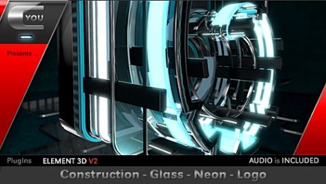 Preview Construction Glass Neon Logo 19413921