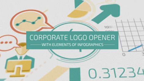 Preview Corporate Logo Opener With Elements Of Infographics 17208550