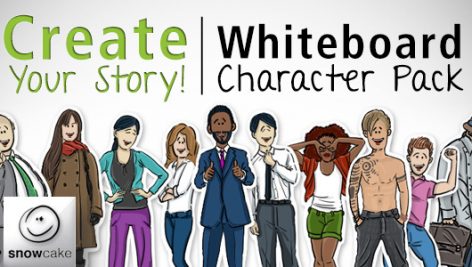 Preview Create Your Story Whiteboard Character Pack