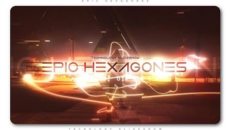 Preview Epic Hexagones Technology Slideshow 21147246