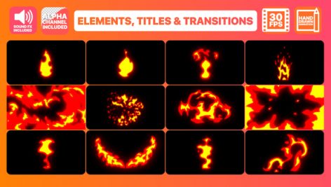 Preview Fire Elements Titles And Transitions 22767001