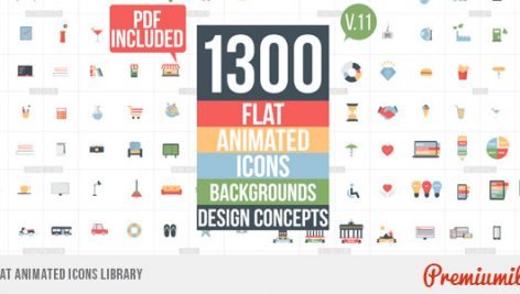 Preview Flat Animated Icons Library 11453830