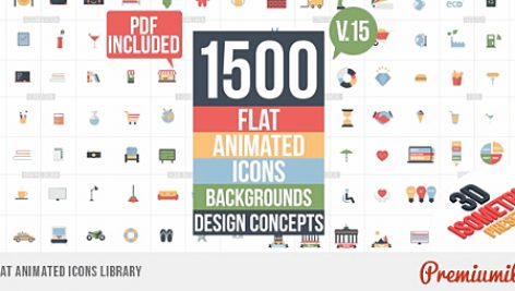 Preview Flat Animated Icons Library V.15 11453830