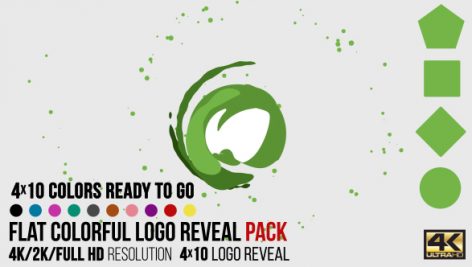 Preview Flat Colorful Logo Reveal Pack 15930197