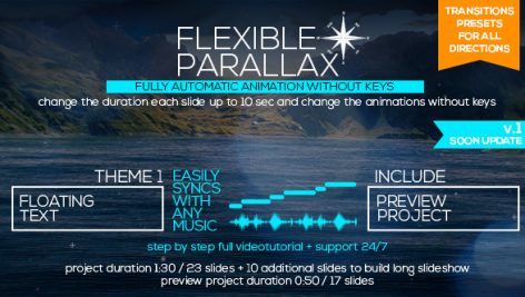 Preview Flexible Parallax Slideshow Floating Text 19788192