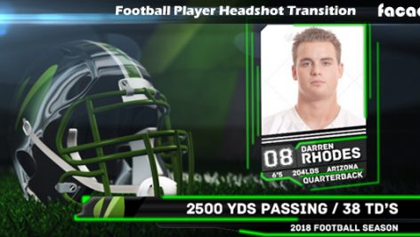 Preview Football Player Headshot Transition 8431456