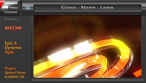 Preview Glass Neon Logo 6689040