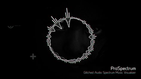Preview Glitched Audio Spectrum Music Visualizer 19850765