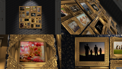 Preview Golden Frames Photo Gallery Kit 18819937