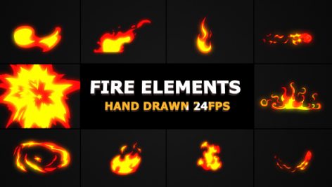 Preview Hand Drawn Fire Elements 24 Fps 21283297