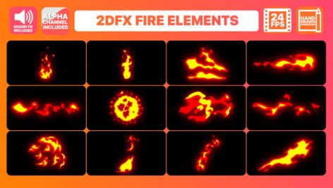 Preview Hand Drawn Fire Elements Pack 22085374