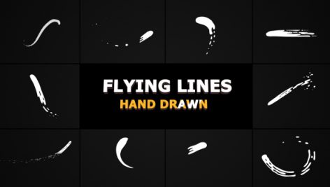 Preview Hand Drawn Flying Lines 21283225