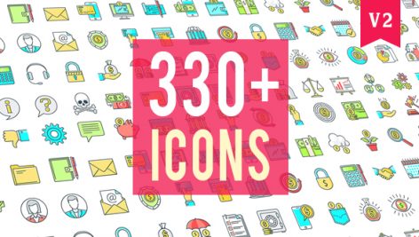 Preview Icons Pack 330 Animated Icons 20235601