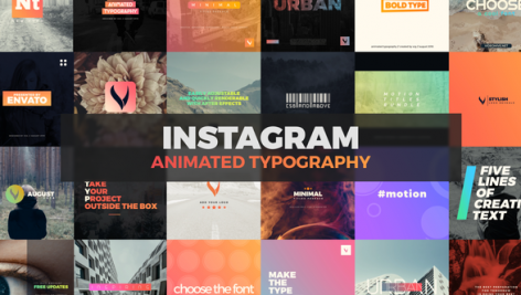 Preview Instagram Animated Typography 22535758
