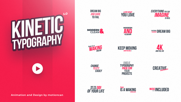 Videohive Kinetic Typography 20578796