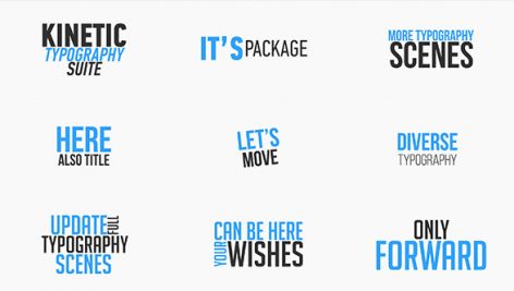Preview Kinetic Typography Suite