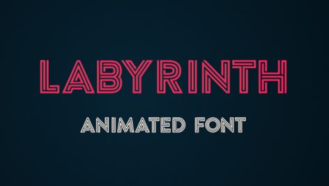 Preview Labyrinth Animated Font 18527773