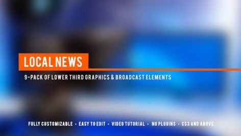 Preview Local News Broadcast Lower Third Package 5337838