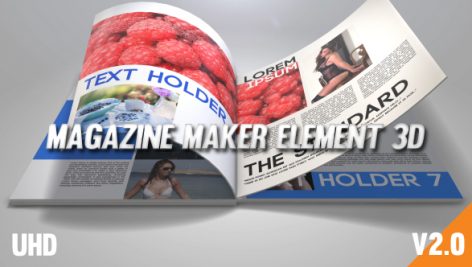 Preview Magazine Maker Element 3D 19627387