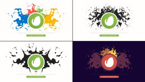 Preview Minimal Paint Splatter Art Logo Reveal 10172462