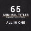 Preview Minimal Titles Pack