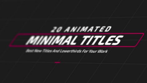 Preview Minimal Titles And Lowerthirds 17310788