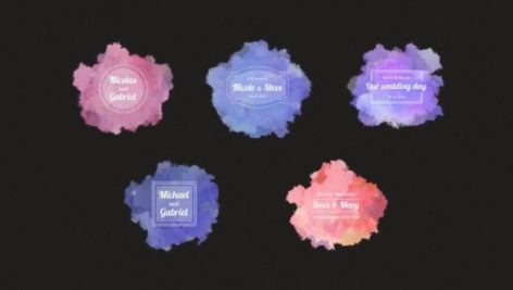 Preview Motion Array Watercolor Wedding Pack 23509