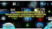 Preview Motion Graphics Displays And Particles Bundle Package 2478023