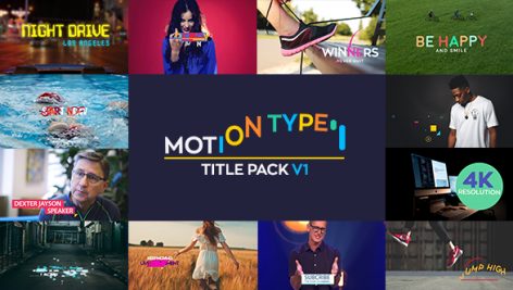 Preview Motion Type Titles Pack 20825273