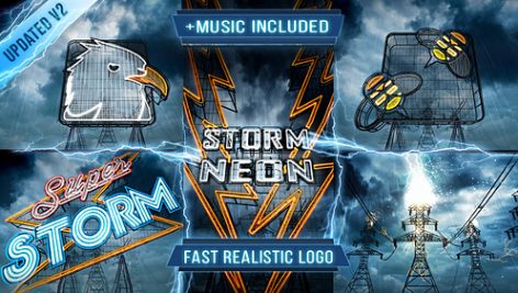 Preview Neon Storm Logo Intro 6812578