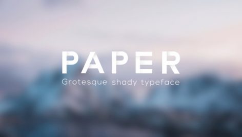 Preview Paper Grotesque Shady Animated Typeface 16453672