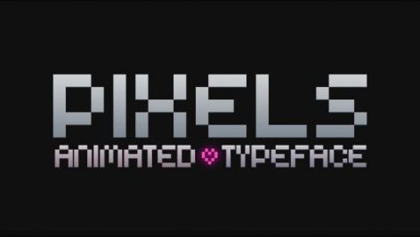 Preview Pixels Animated Typeface 2263506