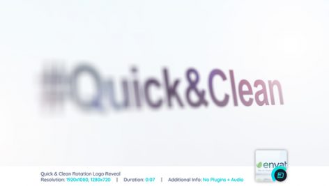 Preview Quick Clean Rotation Logo Reveal 22165748