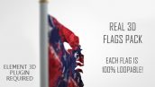 Preview Real 3D Flags Pack