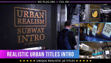Preview Realistic Urban 3D Titles Intro 19654033
