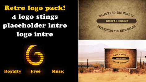 Preview Retro Logo Intro Pack