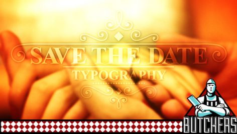 Preview Save The Date Typography