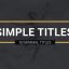 Preview Simple Titles Lower Thirds 21818185