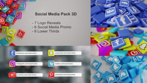 Preview Social Media Promo Bundle 3D 108698