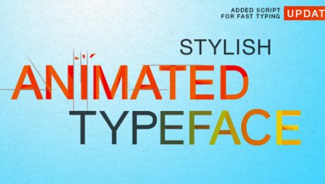 Preview Stylish Animated Typeface 6145345
