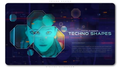 Preview Techno Shapes Digital Slideshow 21702006