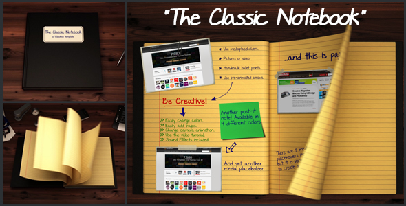 Videohive The Classic Notebook 3537616