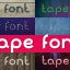 Preview Tunable Tape Font 13354956