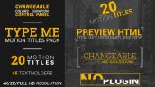 Preview Type Me Motion Titles Pack 19342925