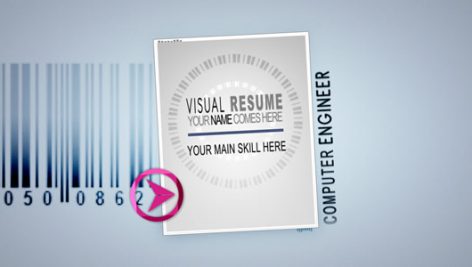 Preview Visual Resume Alpha Animated Curriculum