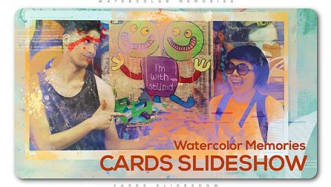 Preview Watercolor Memories Cards Slideshow 20590519
