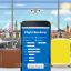 Smartphone Online Flight Booking App In Airport